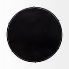 24" Silver Round Metal Indoor Outdoor Tray With Handles-4