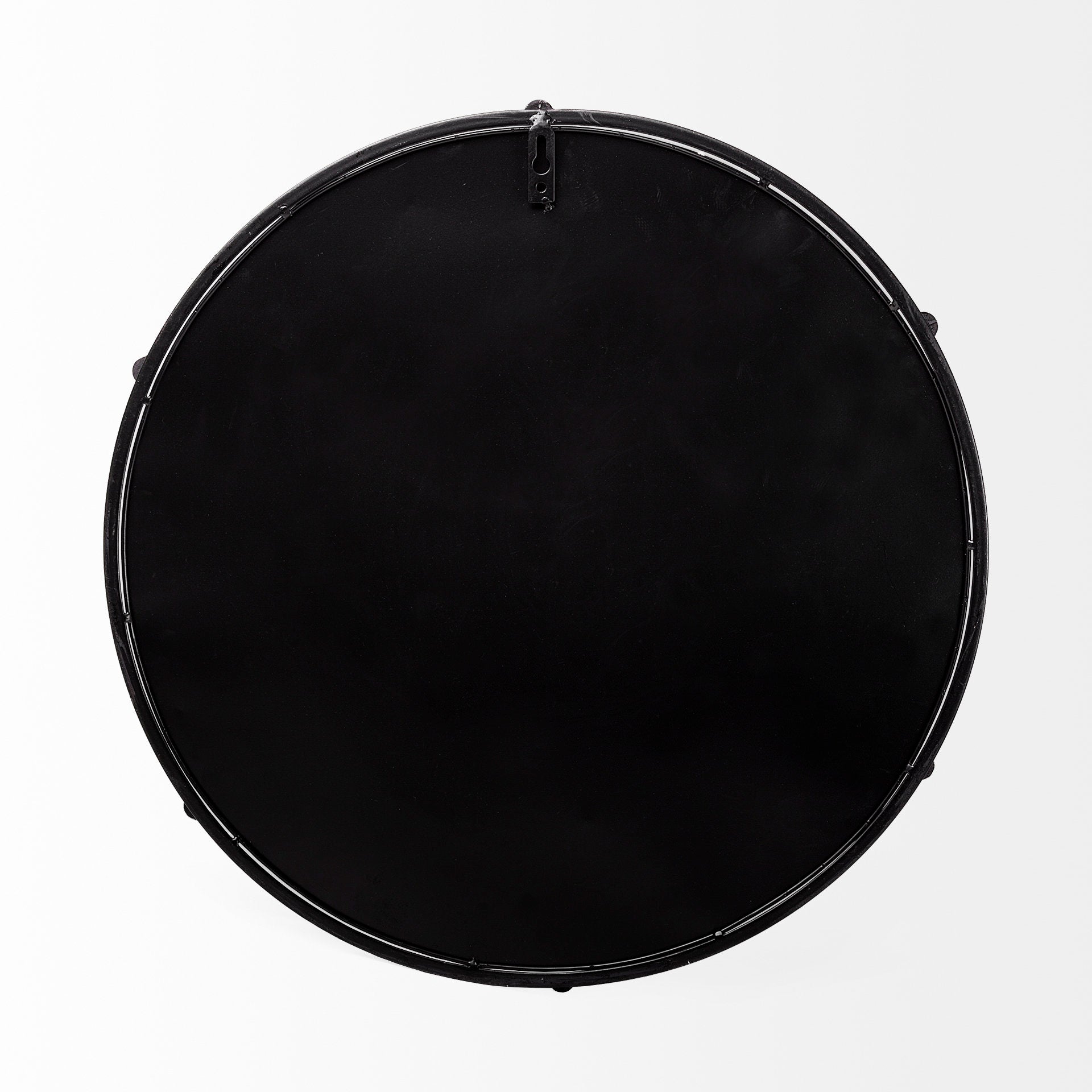 24" Silver Round Metal Indoor Outdoor Tray With Handles-4