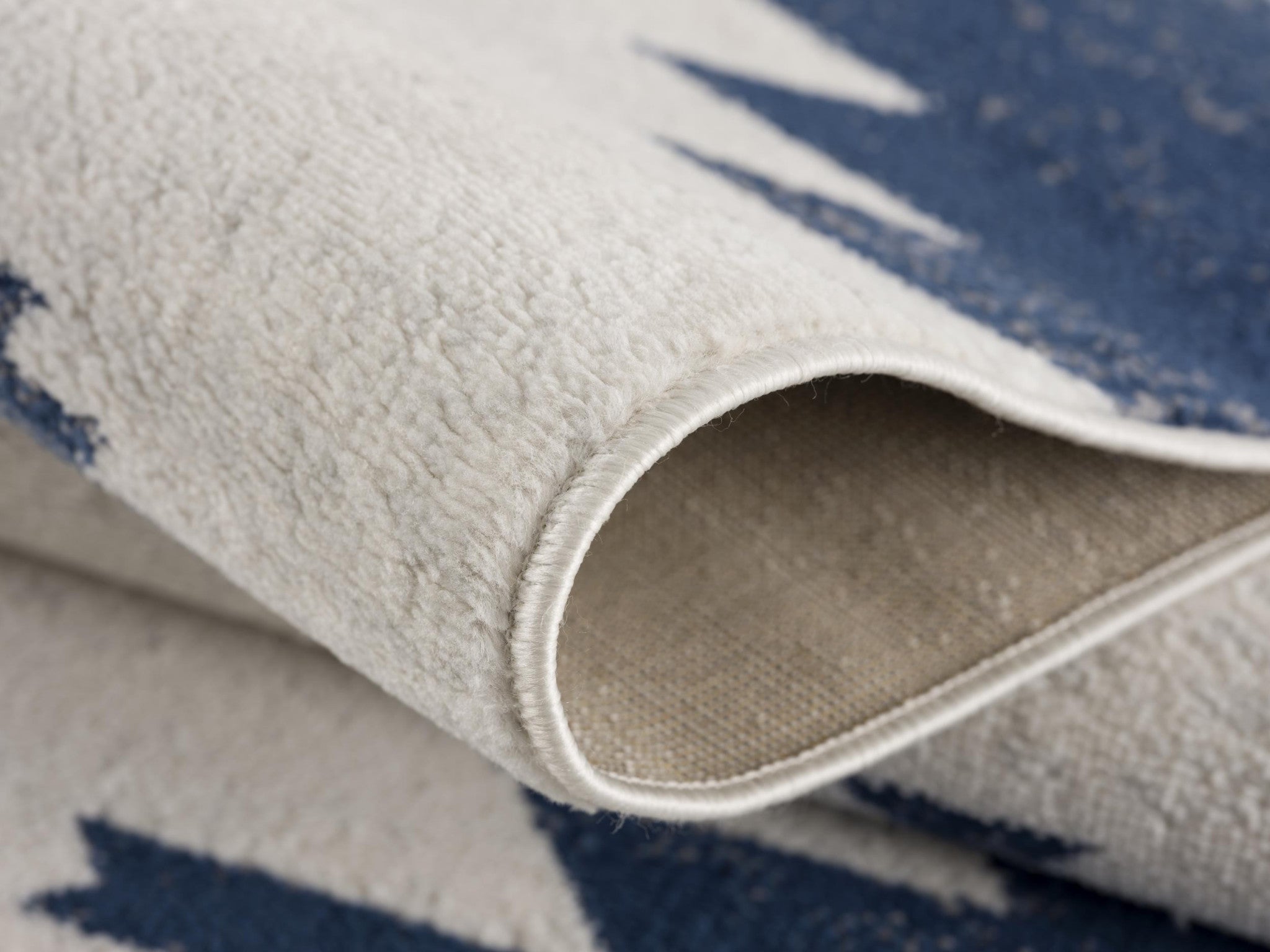 8' X 10' Blue and Ivory Southwestern Area Rug-3