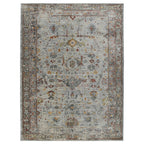 3' X 5' Gray Rust And Brown Medallion Area Rug-3