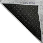 3' X 5' Olive Green And Gray Abstract Washable Indoor Outdoor Area Rug-3