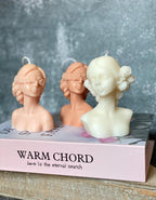 Flower Girl & Blindfolded Lady Candles - Stunning Blindfolded Flower Girl Candle