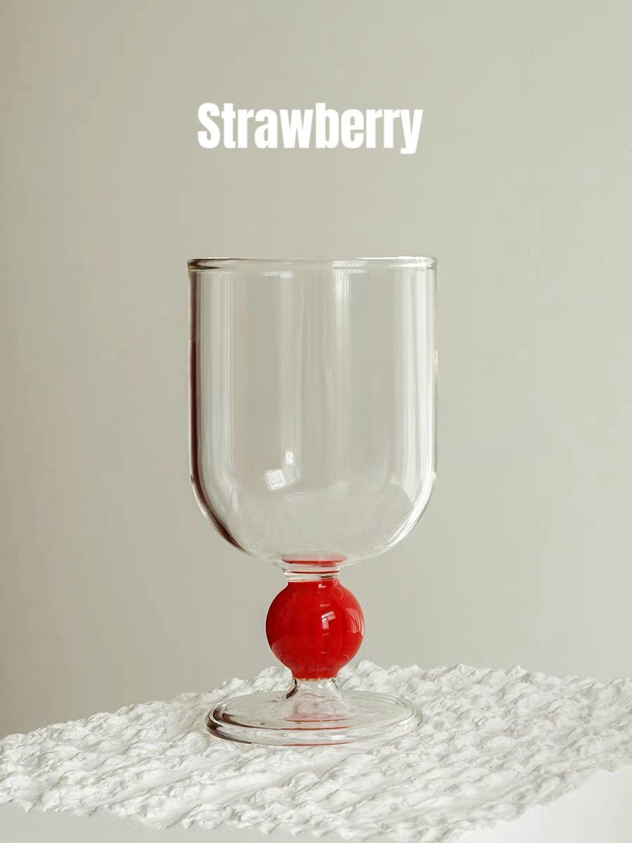 Gumballs Wine Glass Set - Eclectic Whimsical Coloured Cocktail Glasses