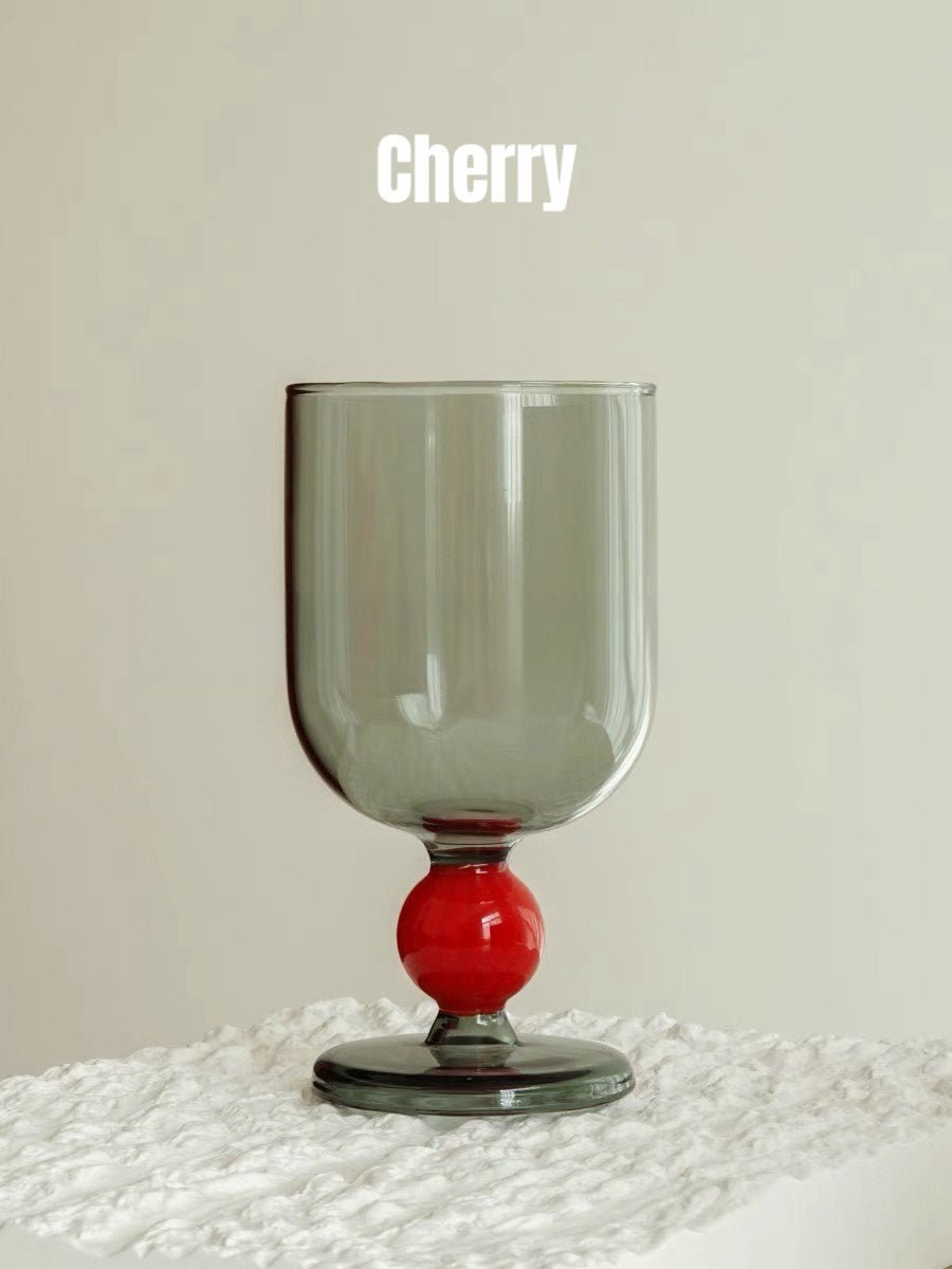 Gumballs Wine Glass Set - Eclectic Whimsical Coloured Cocktail Glasses