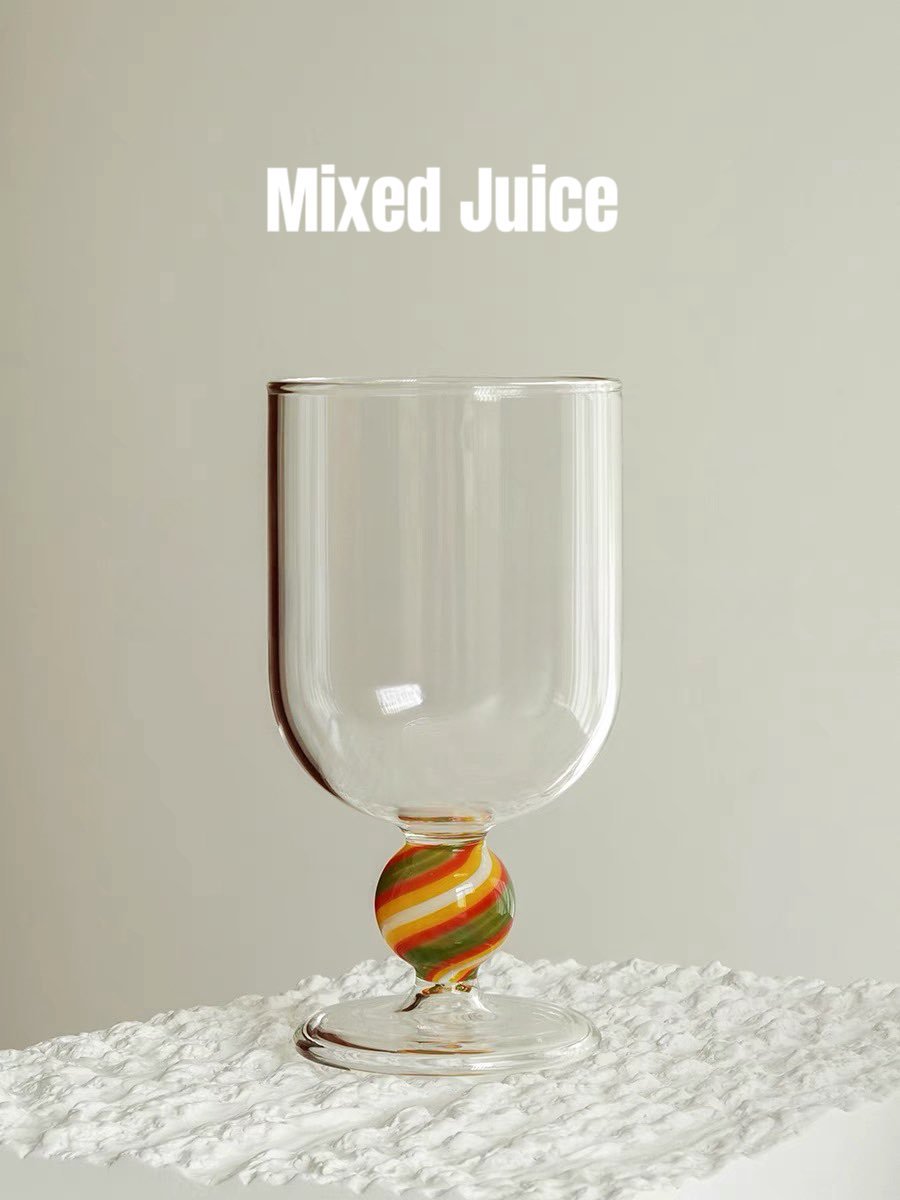 Gumballs Wine Glass Set - Eclectic Whimsical Coloured Cocktail Glasses