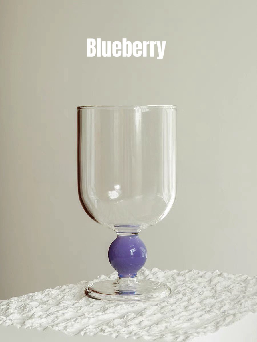 Gumballs Wine Glass Set - Eclectic Whimsical Coloured Cocktail Glasses