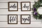 Wash Dry Fold Repeat