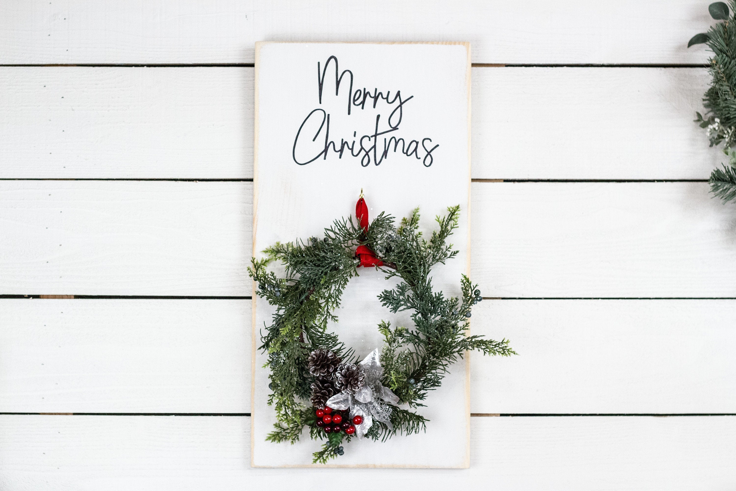 Wall Mounted Christmas Wreath