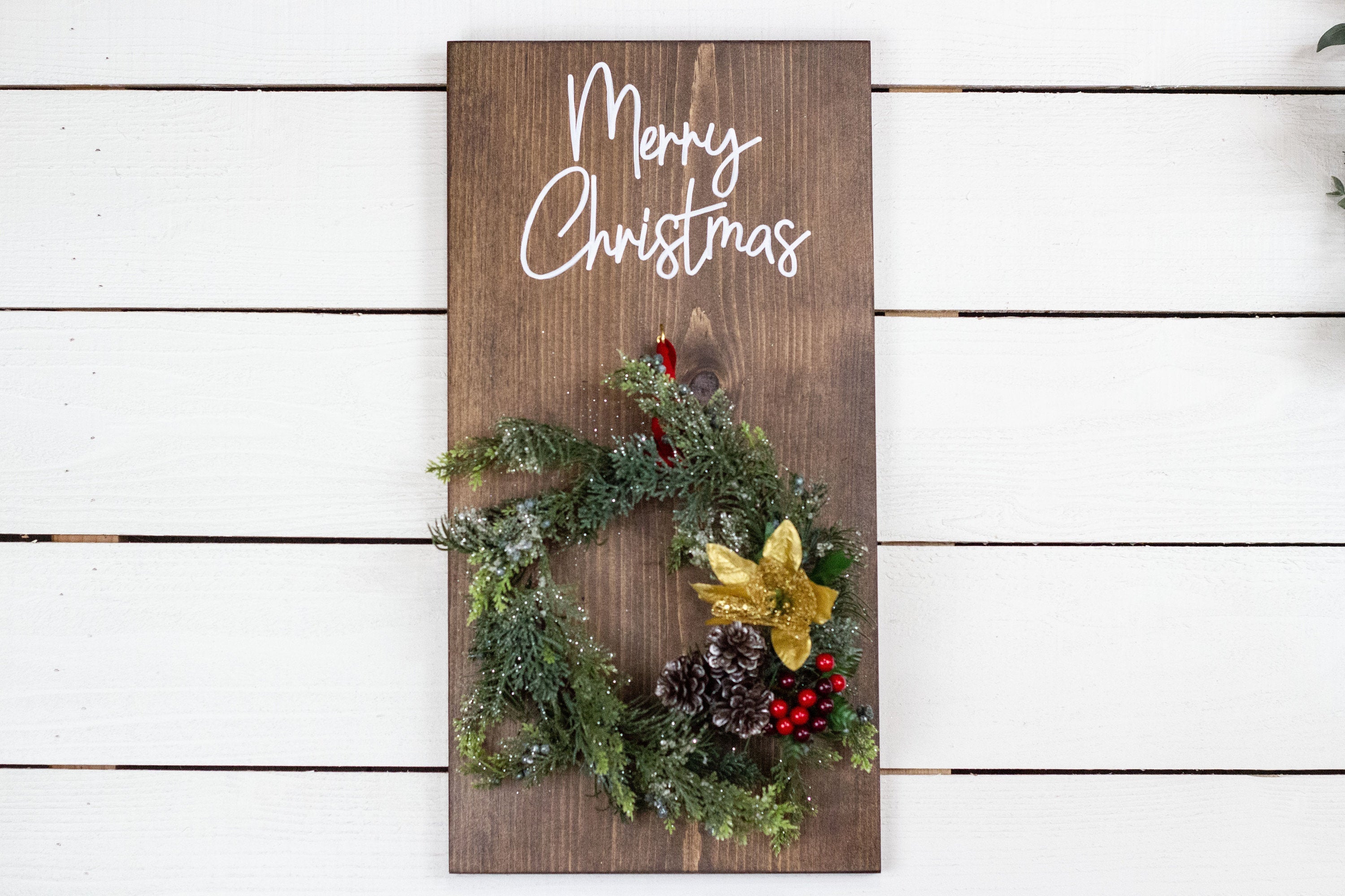 Wall Mounted Christmas Wreath