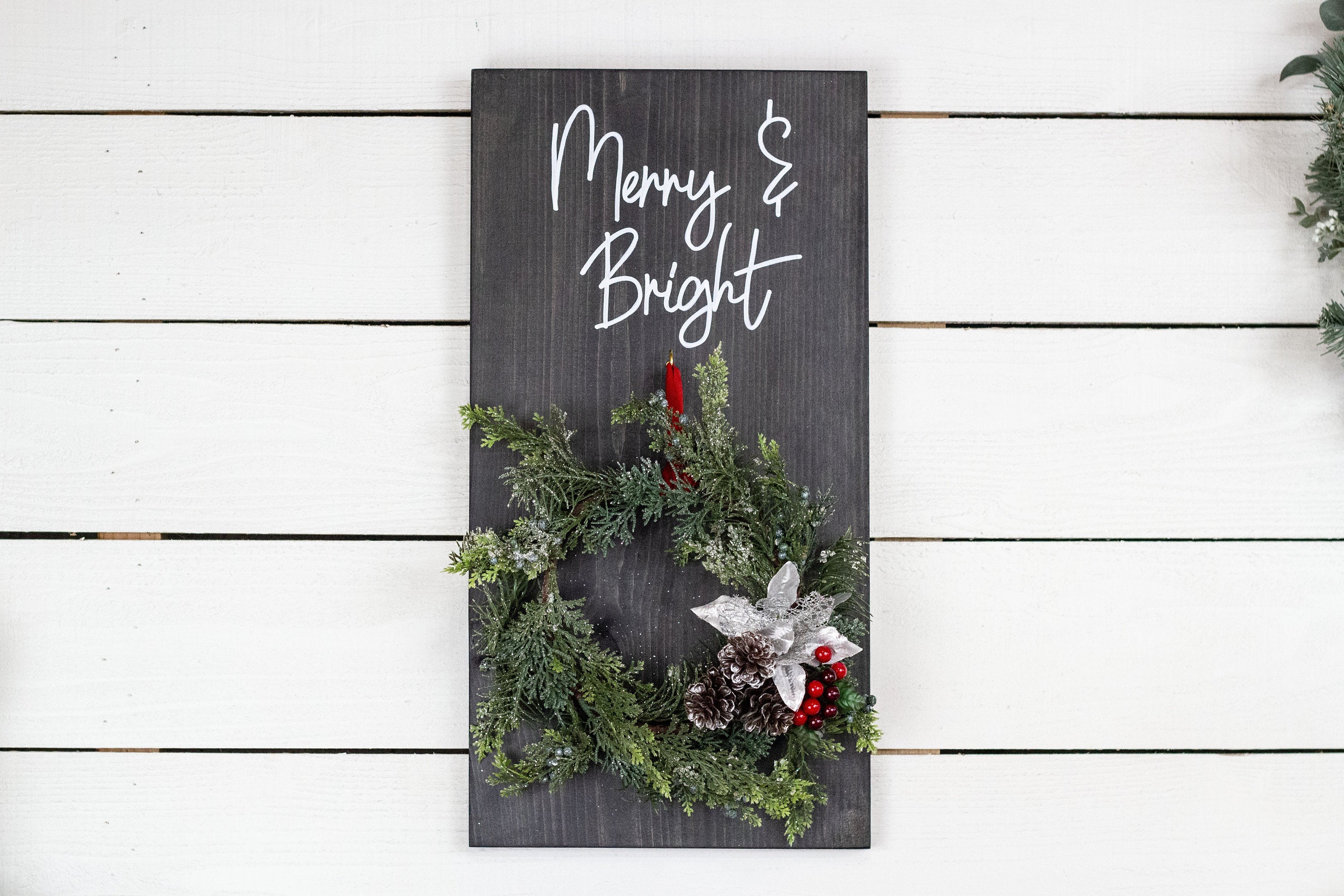 Wall Mounted Christmas Wreath
