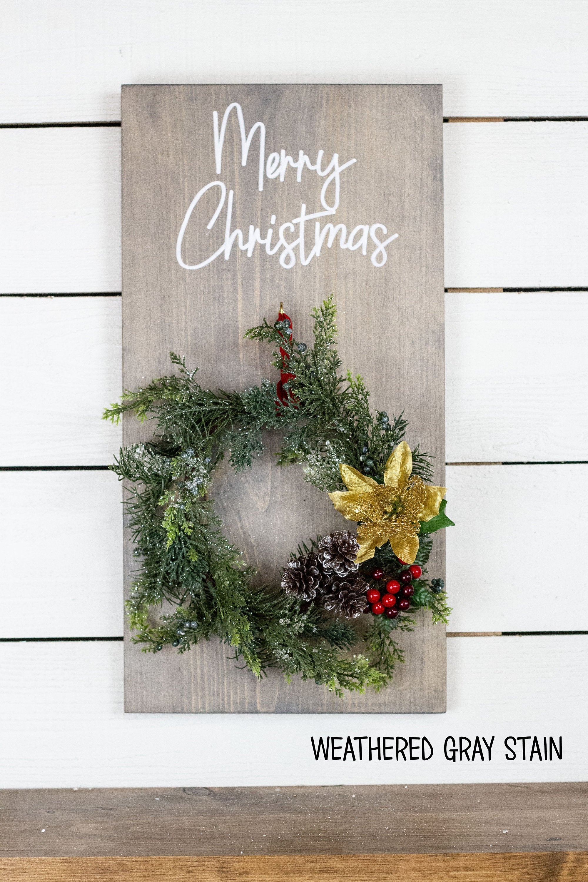 Wall Mounted Christmas Wreath