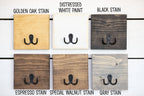 Solid Wood Entryway Shelf with Key Hooks