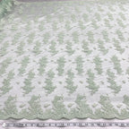 Corded Bridal Lace Fabric Embroidered on 100% Polyester Net Mesh | Lace USA - 96916W-4