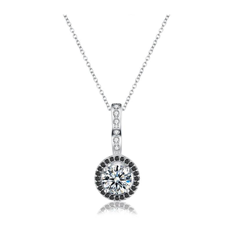 Sterling Silver Fine Jewelry Trendy Engagement Necklaces Pendants for Women Wedding Pendants Bijoux