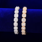 9mm Square Men's Bracelet Chain Hip Hop Link Finish Zirconia Copper Gold Color Fashion Rock Jewelry