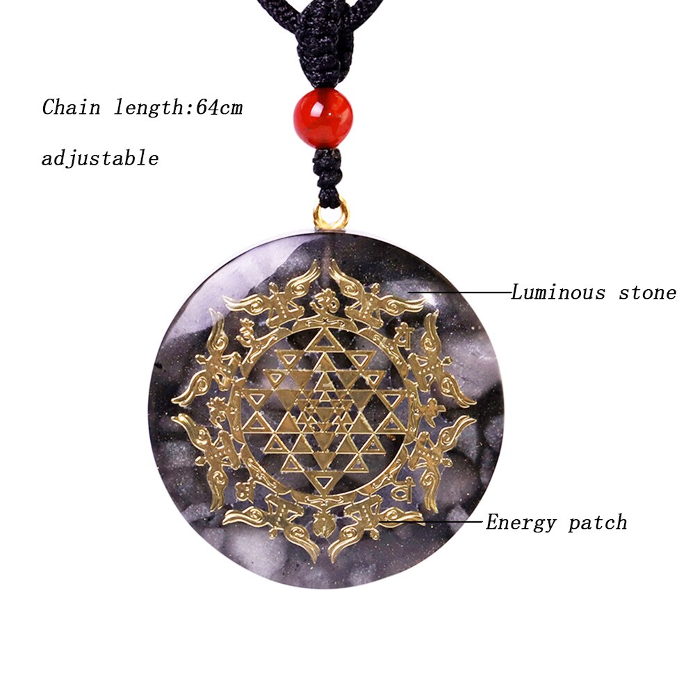 Orgonite Pendant Orgone Crystal Necklace Emf Protection Jewelry Necklace Meditation Jewelry